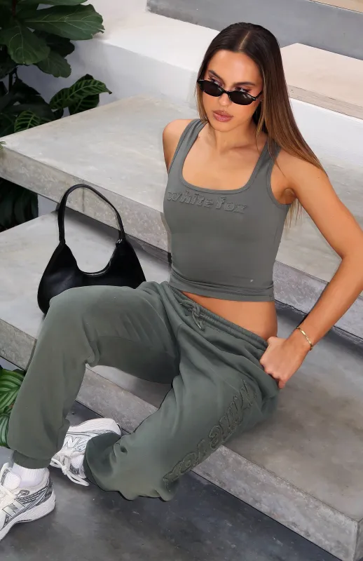 From The Archives Lexi Tank Khaki sold by White Fox Boutique