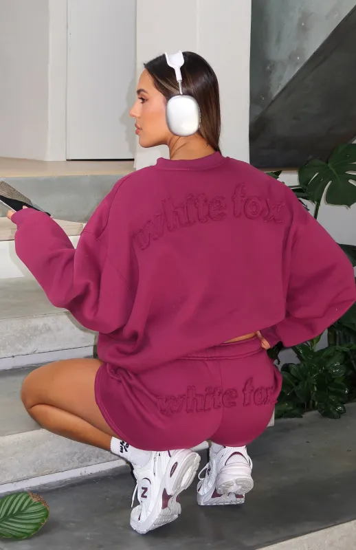 From The Archives Lexi Lounge Shorts Berry sold by White Fox Boutique