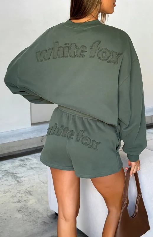 From The Archives Lexi Lounge Shorts Khaki sold by White Fox Boutique