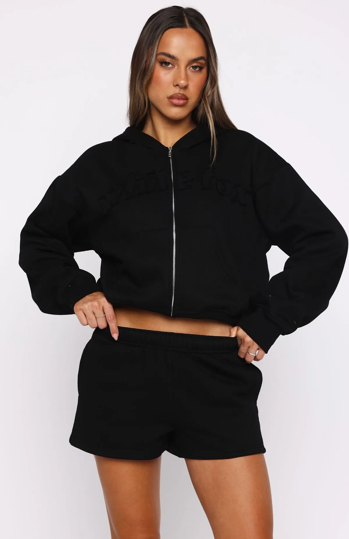 From The Archives Lexi Lounge Shorts Black sold by White Fox Boutique product image thumbnail 2