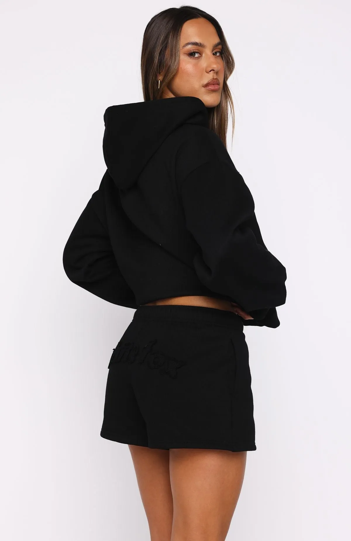 From The Archives Lexi Lounge Shorts Black sold by White Fox Boutique product image thumbnail 4