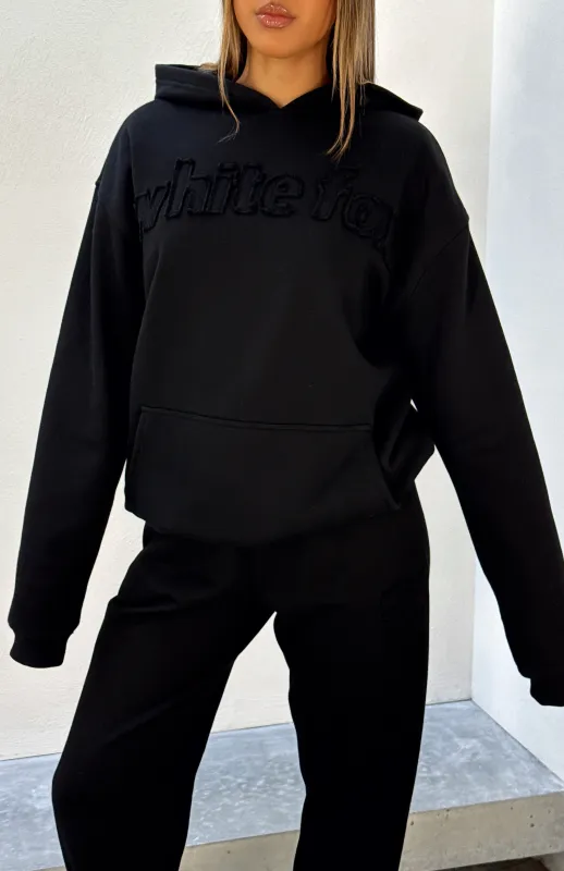From The Archives Lexi Oversized Hoodie Black sold by White Fox Boutique