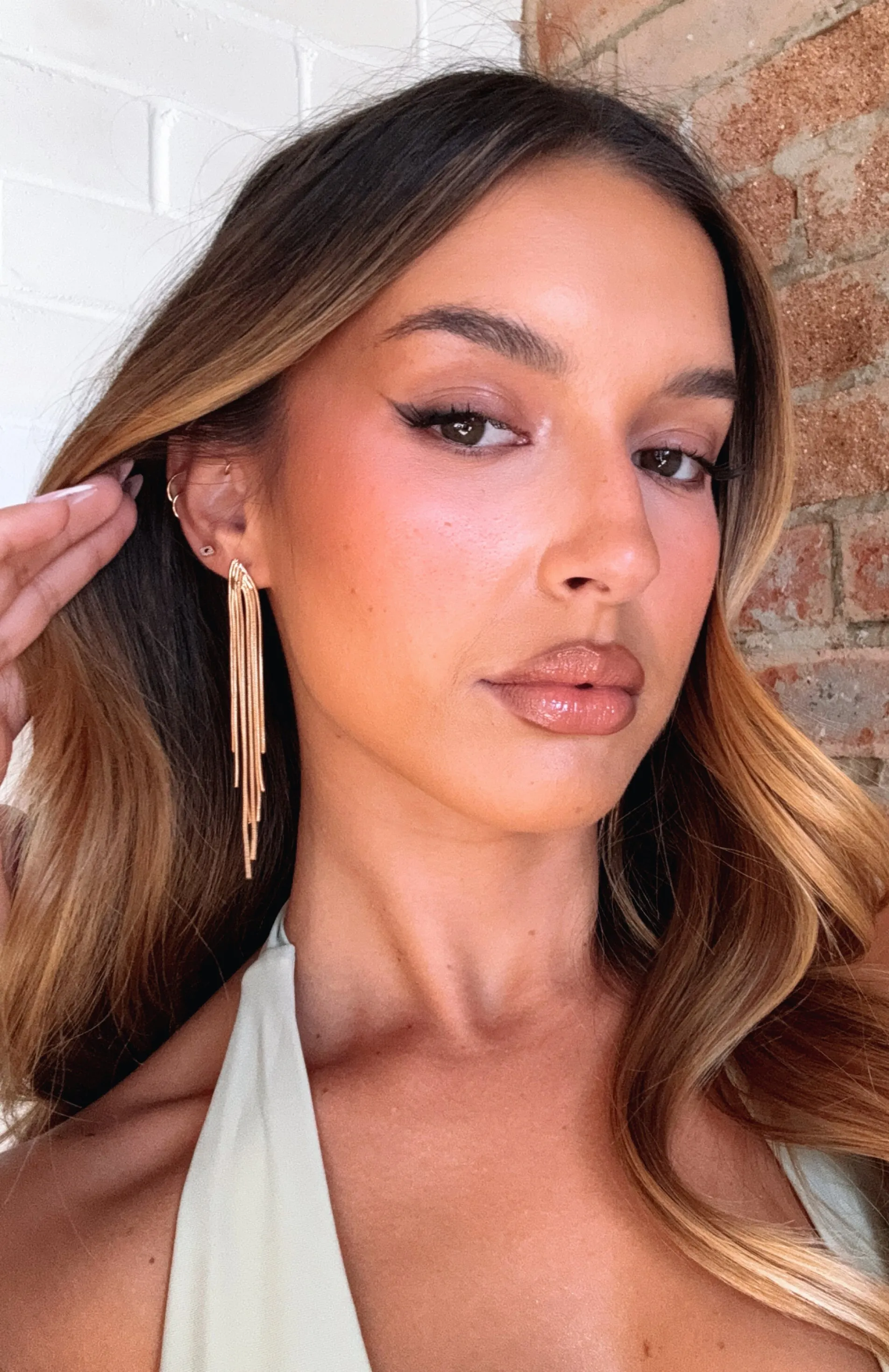 Destan Earrings Gold sold by White Fox Boutique