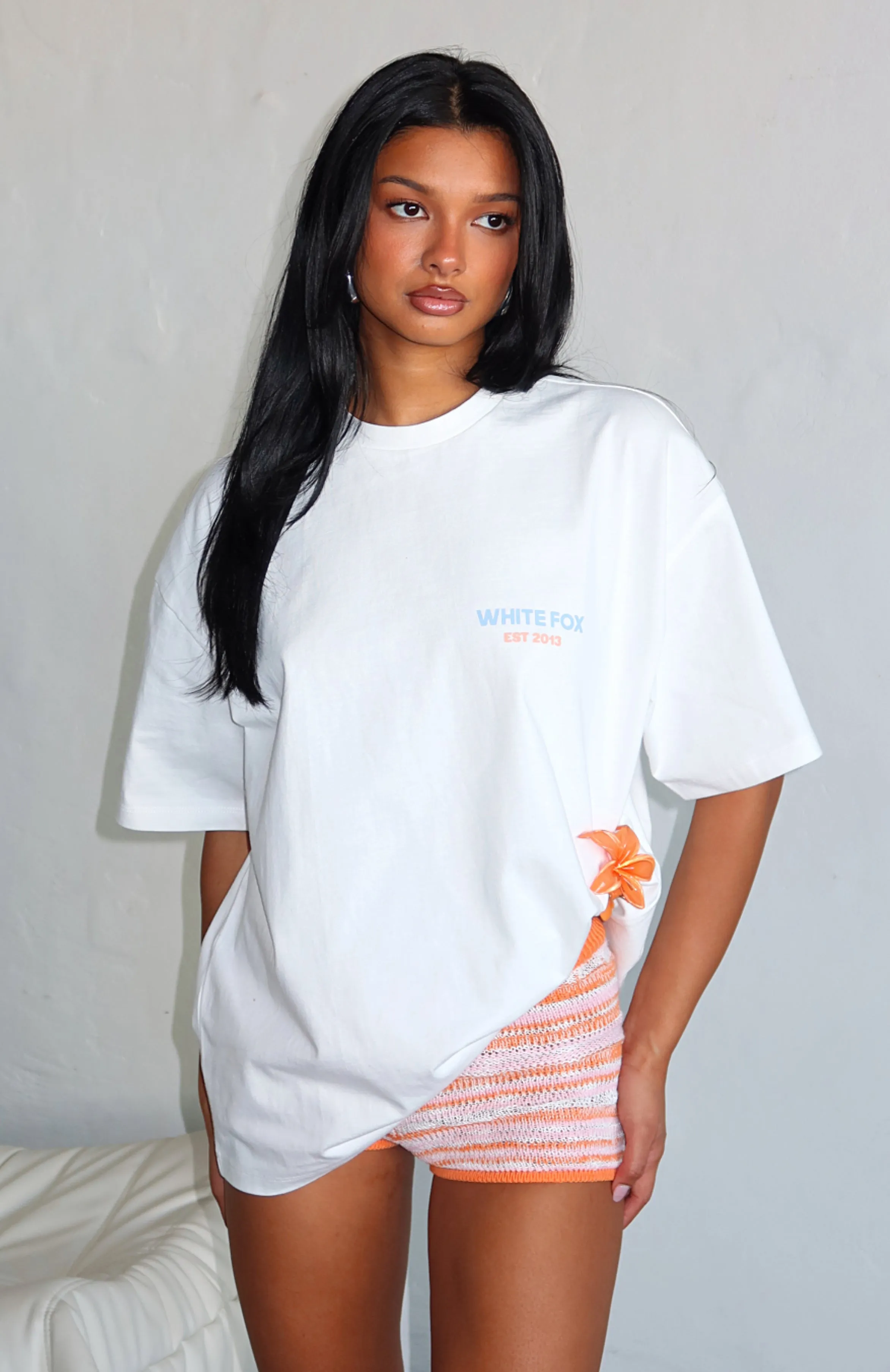 Care For You Oversized Tee White sold by White Fox Boutique product image thumbnail 2