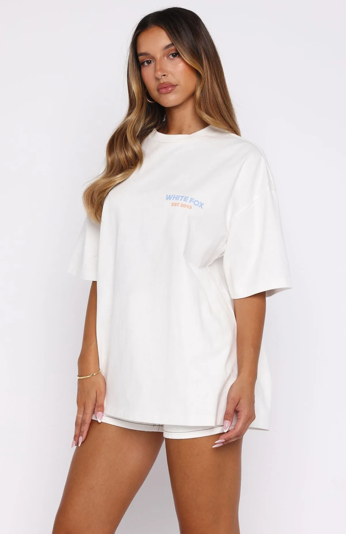 Care For You Oversized Tee White sold by White Fox Boutique product image thumbnail 4