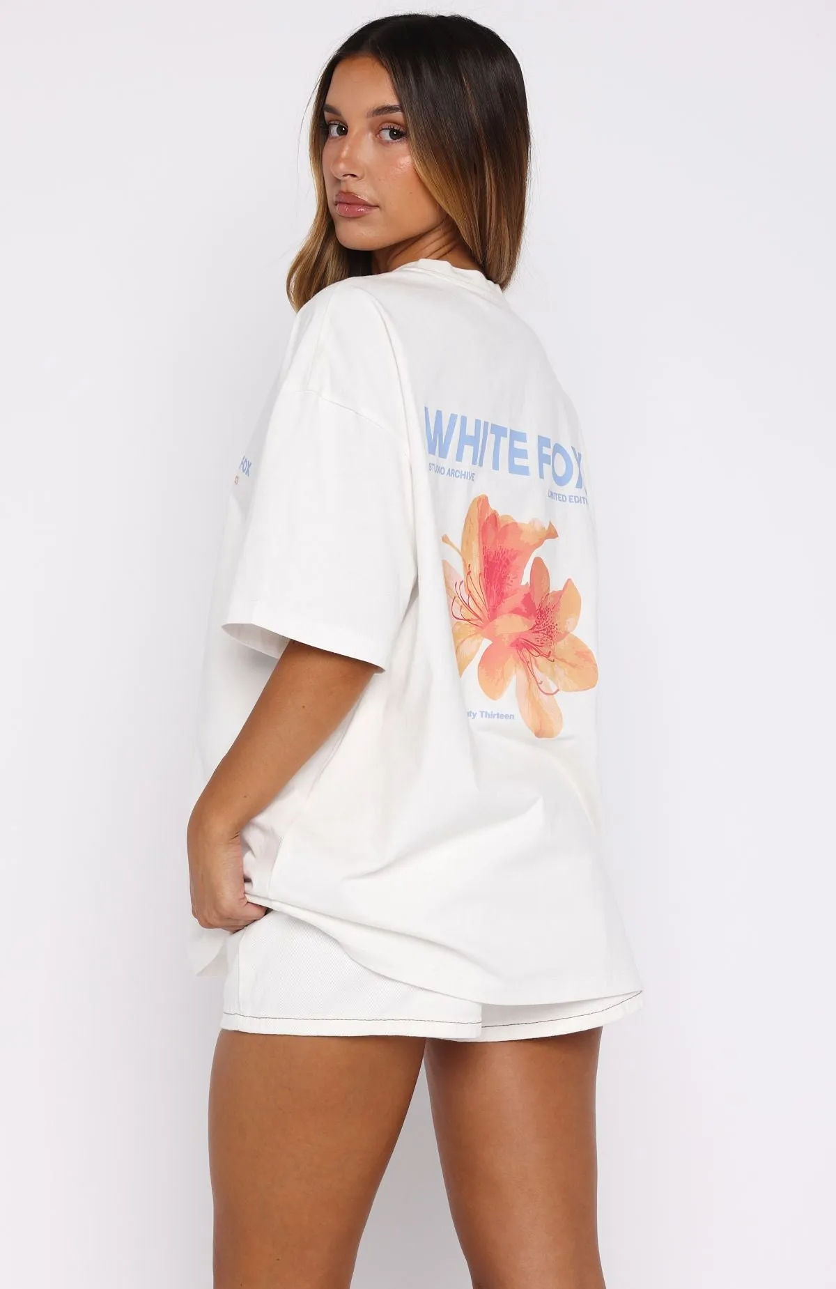 Care For You Oversized Tee White sold by White Fox Boutique product image thumbnail 5