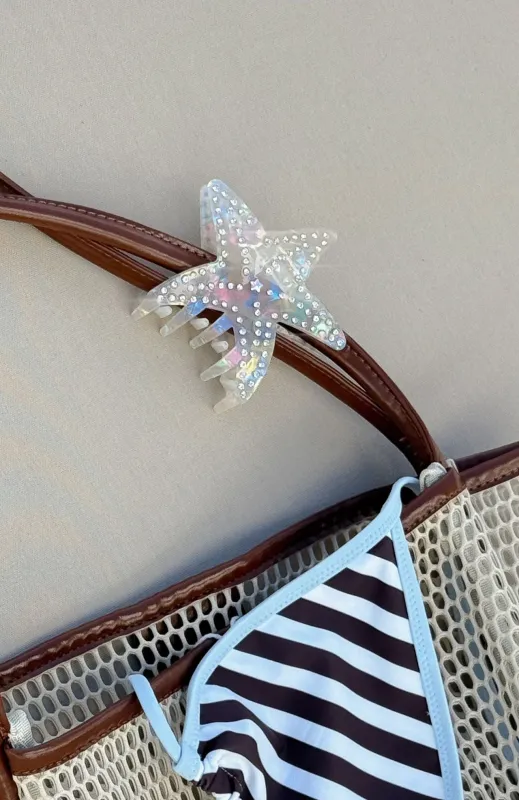 Justin Hair Clip White sold by White Fox Boutique