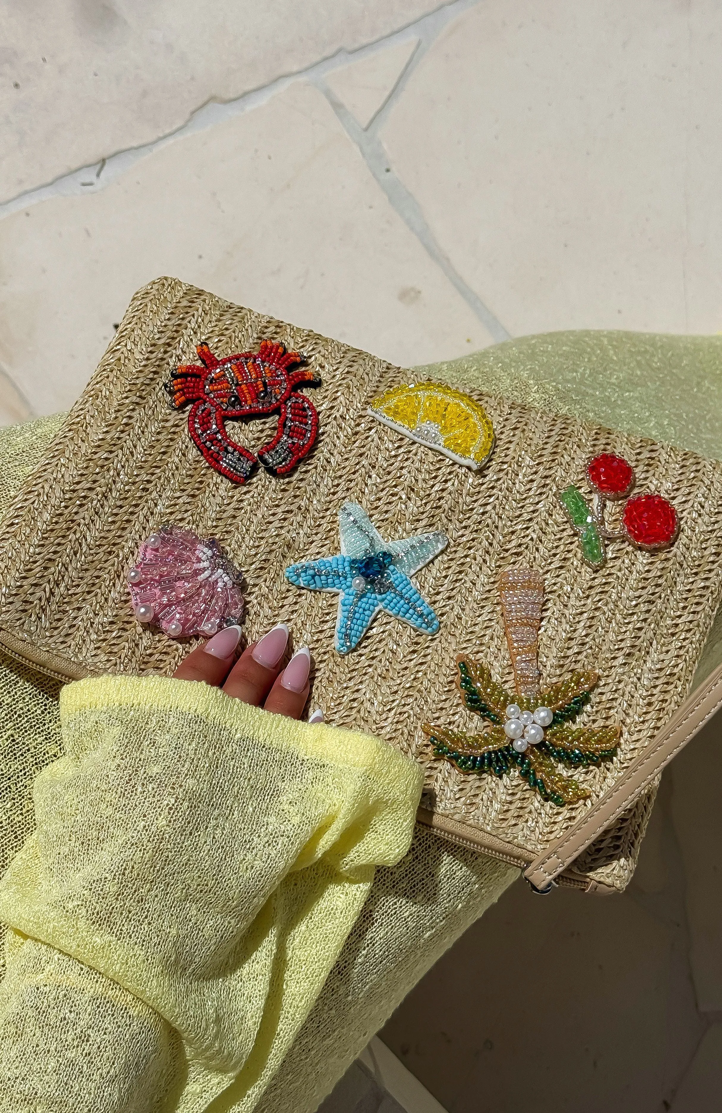 Amara Pouch Natural sold by White Fox Boutique