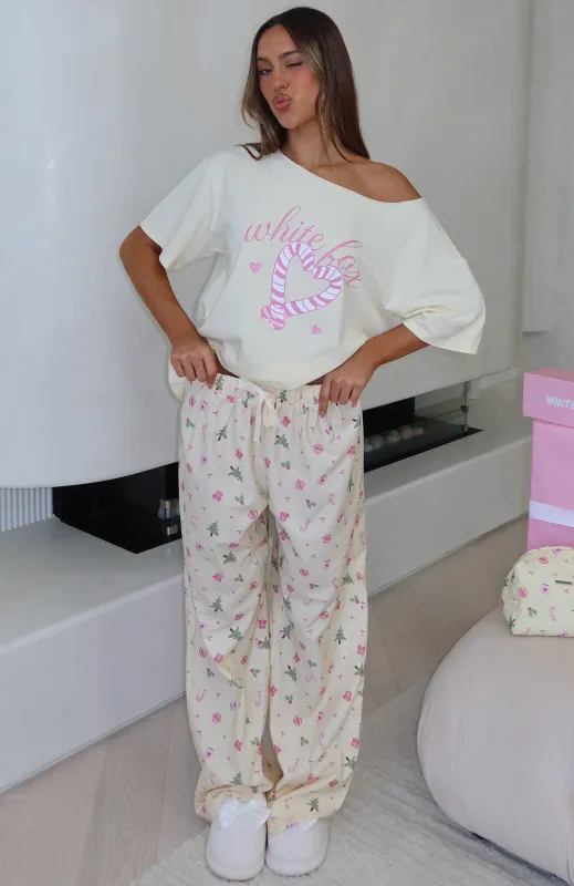 Sweetheart Pyjama Pants Festive Flicker sold by White Fox Boutique