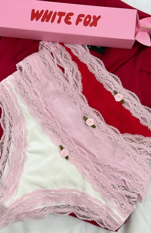 Sweet Love 3-Pack Underwear Set Berries sold by White Fox Boutique