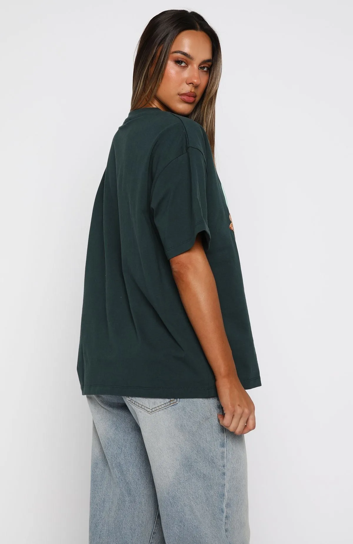 Holly Jolly Christmas Oversized Tee Pine sold by White Fox Boutique product image thumbnail 5