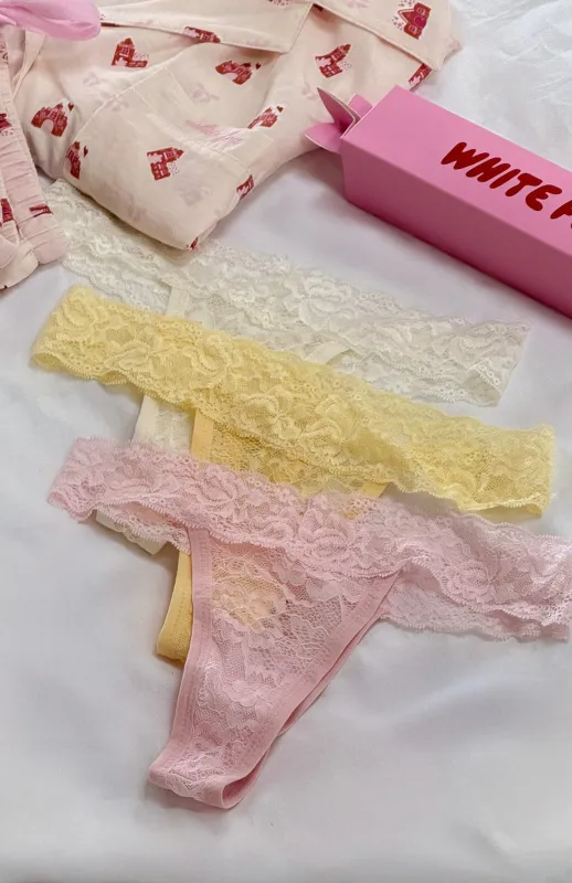 Heart Strings Underwear Set Pastel Mix sold by White Fox Boutique