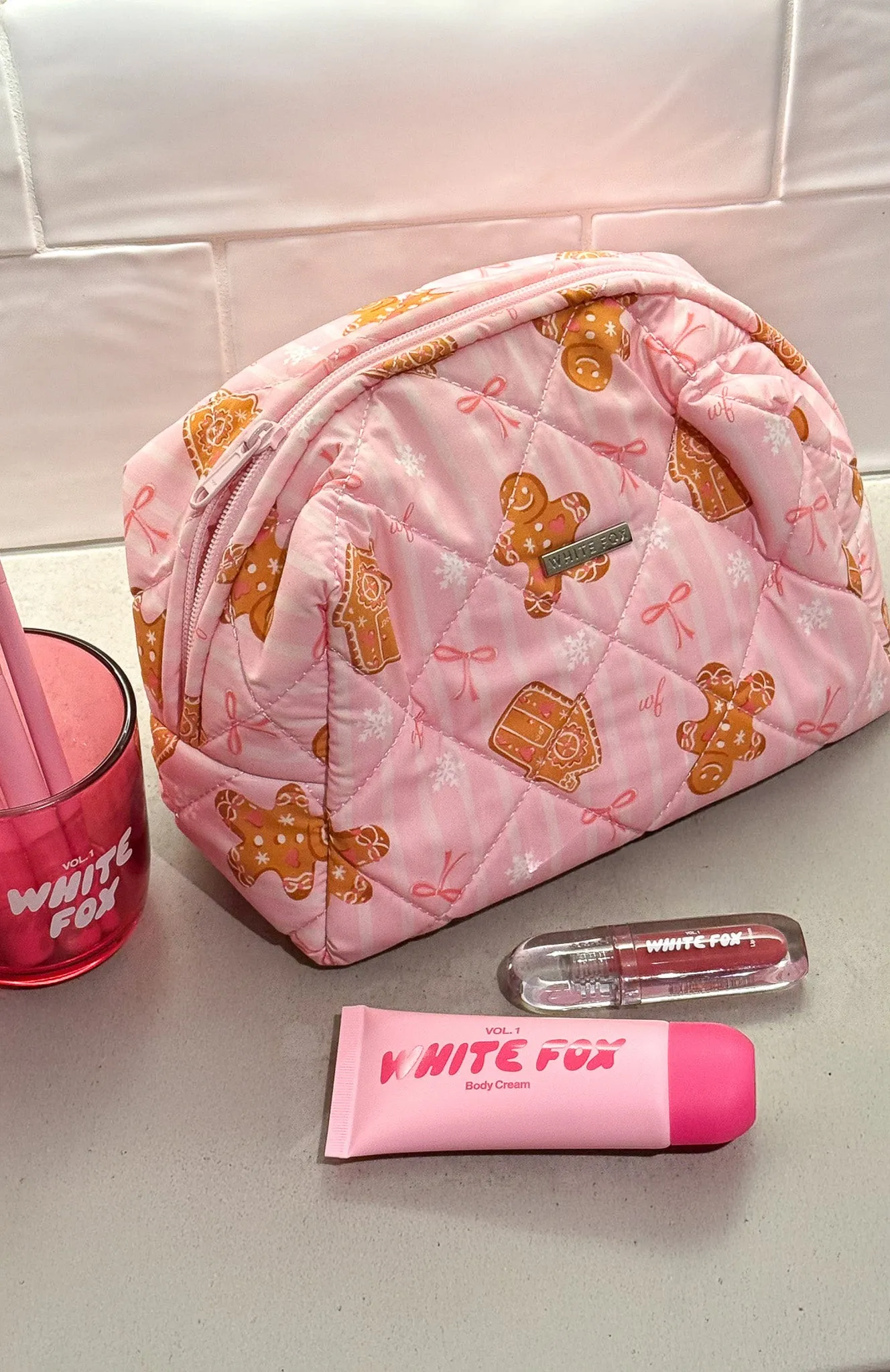 Getting Ready Cosmetic Bag Gingerbread Twist sold by White Fox Boutique product image thumbnail 2