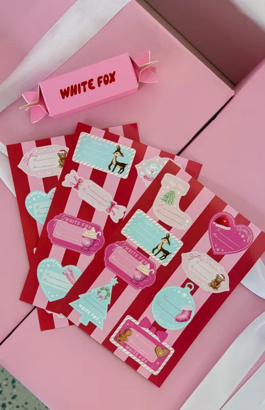 Christmas Gift Sticker 24 Pack Mixed sold by White Fox Boutique