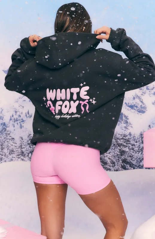 Christmas Feeling Oversized Hoodie Charcoal sold by White Fox Boutique