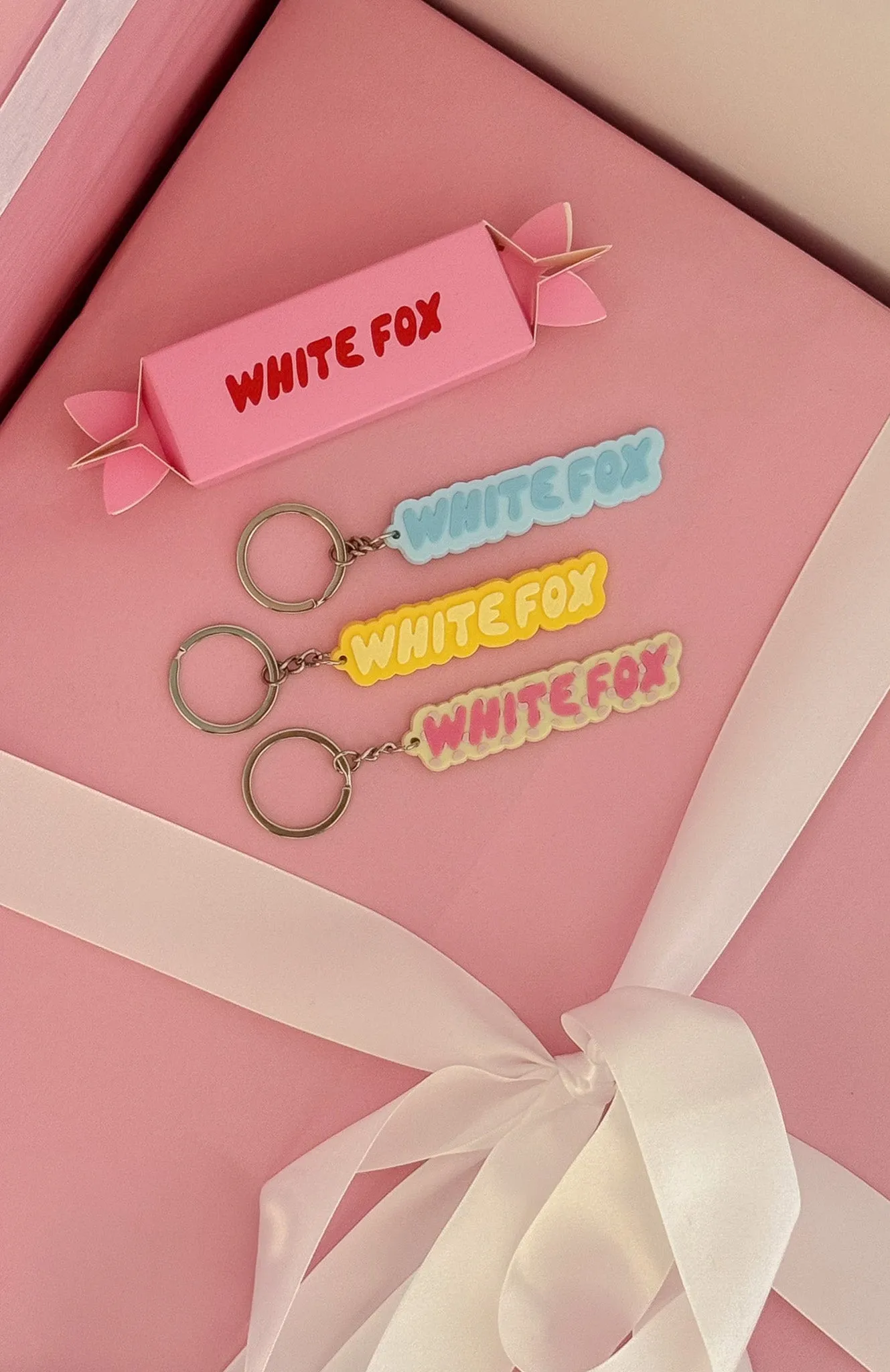 Chasing Rainbows Keychain 3 Pack Pastel Mix sold by White Fox Boutique
