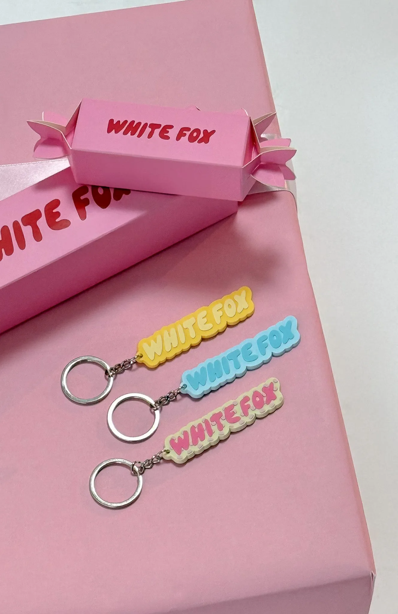 Chasing Rainbows Keychain 3 Pack Pastel Mix sold by White Fox Boutique product image thumbnail 3