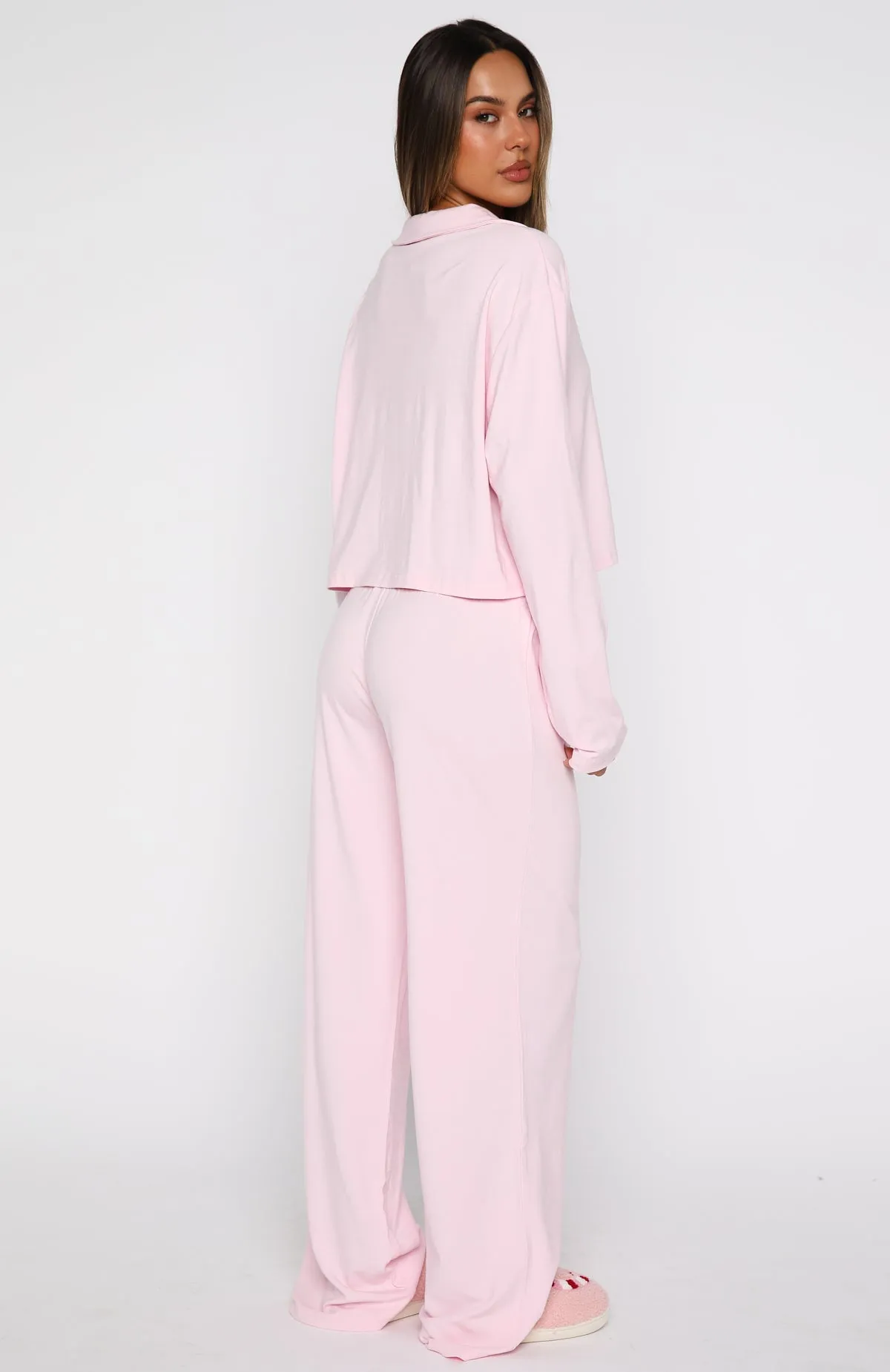 Bedtime Bliss Pyjama Set Soft Pink sold by White Fox Boutique product image thumbnail 5