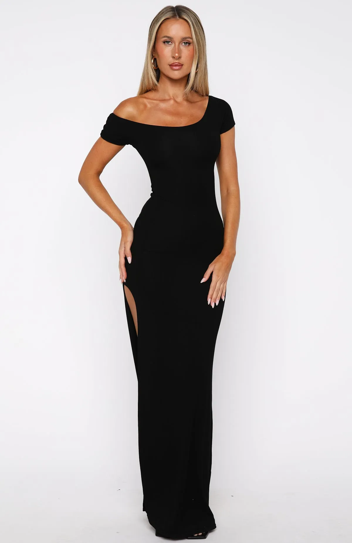 New Character Unlocked Maxi Dress Black sold by White Fox Boutique product image thumbnail 3