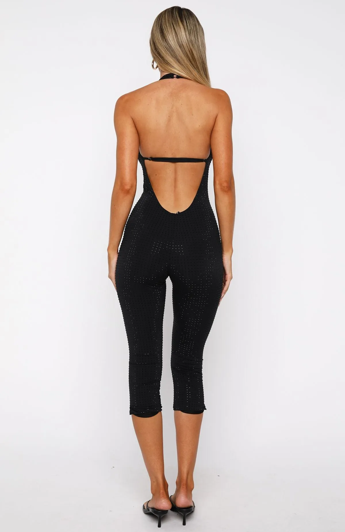 Retrograde Romance Embellished Jumpsuit Black sold by White Fox Boutique product image thumbnail 5