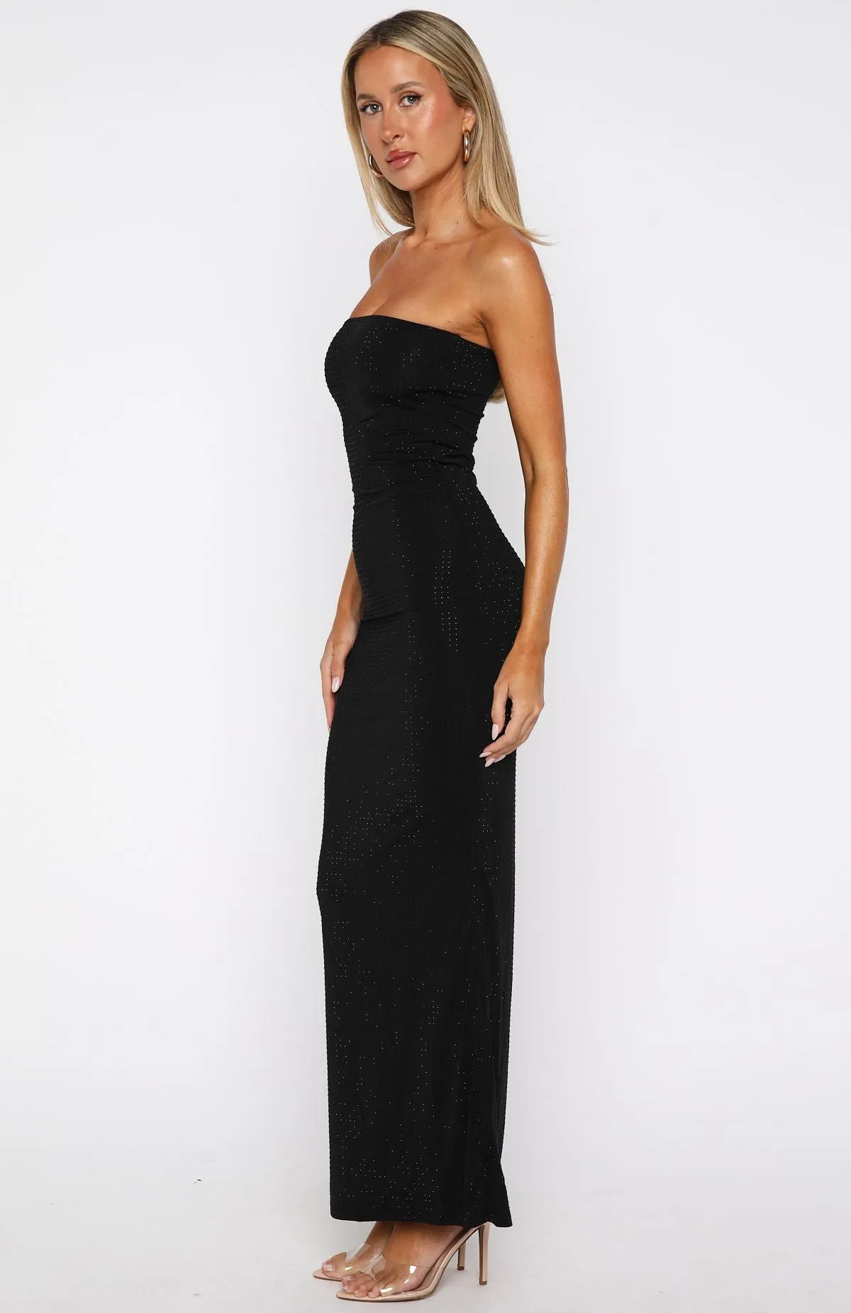 Platinum Maxi Dress Black sold by White Fox Boutique product image thumbnail 3