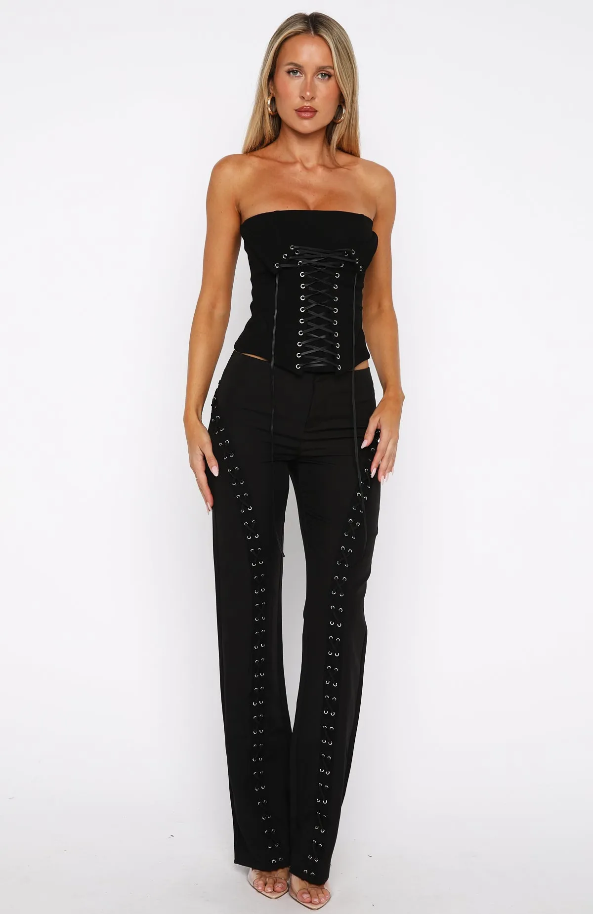 Parisian Nights Pants Black sold by White Fox Boutique product image thumbnail 2