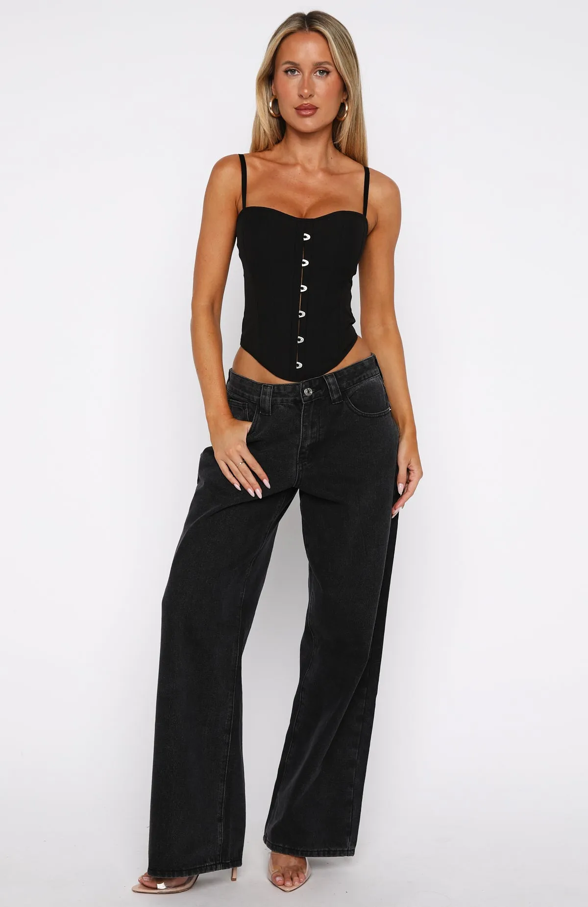 Lost In Paris Bustier Black sold by White Fox Boutique product image thumbnail 5