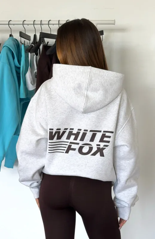 Name Of The Game Oversized Hoodie Grey Marle sold by White Fox Boutique