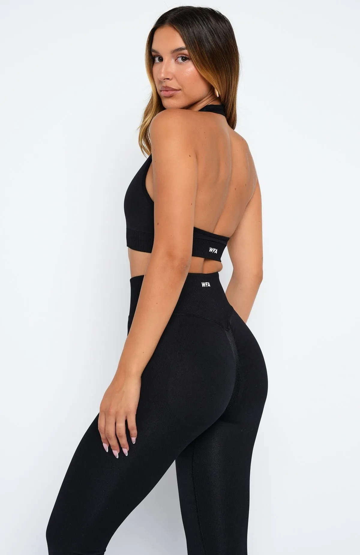 Pace Seamless Sports Bra Black sold by White Fox Boutique product image thumbnail 5