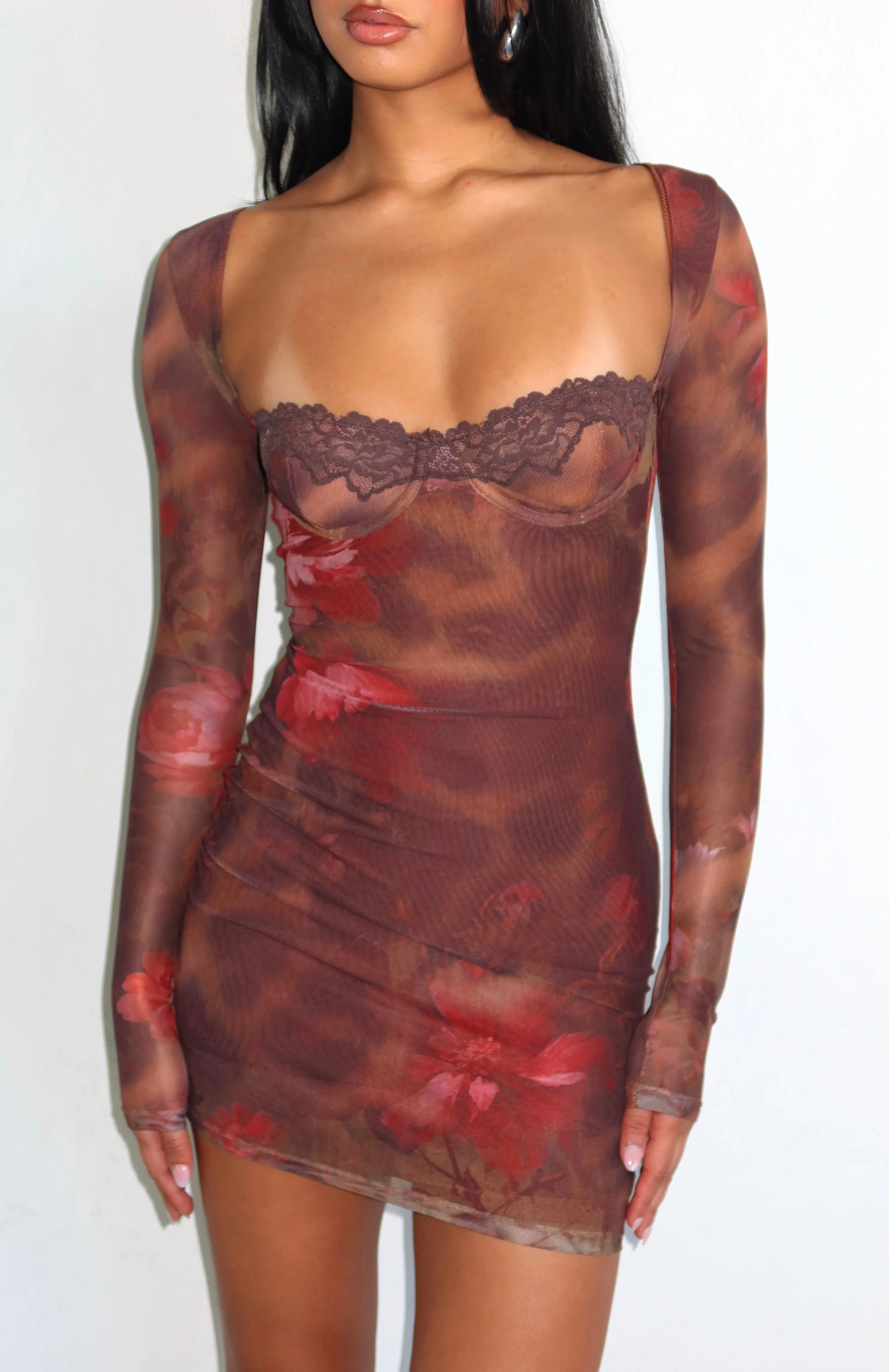 No Other Love Long Sleeve Mini Dress Leopard Honey sold by White Fox Boutique