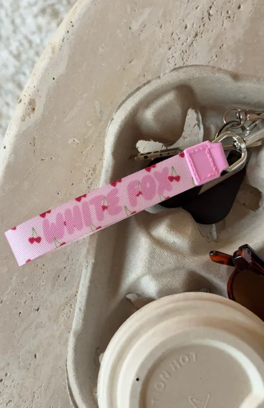 Club 14 Emory Strap Keychain Pink sold by White Fox Boutique