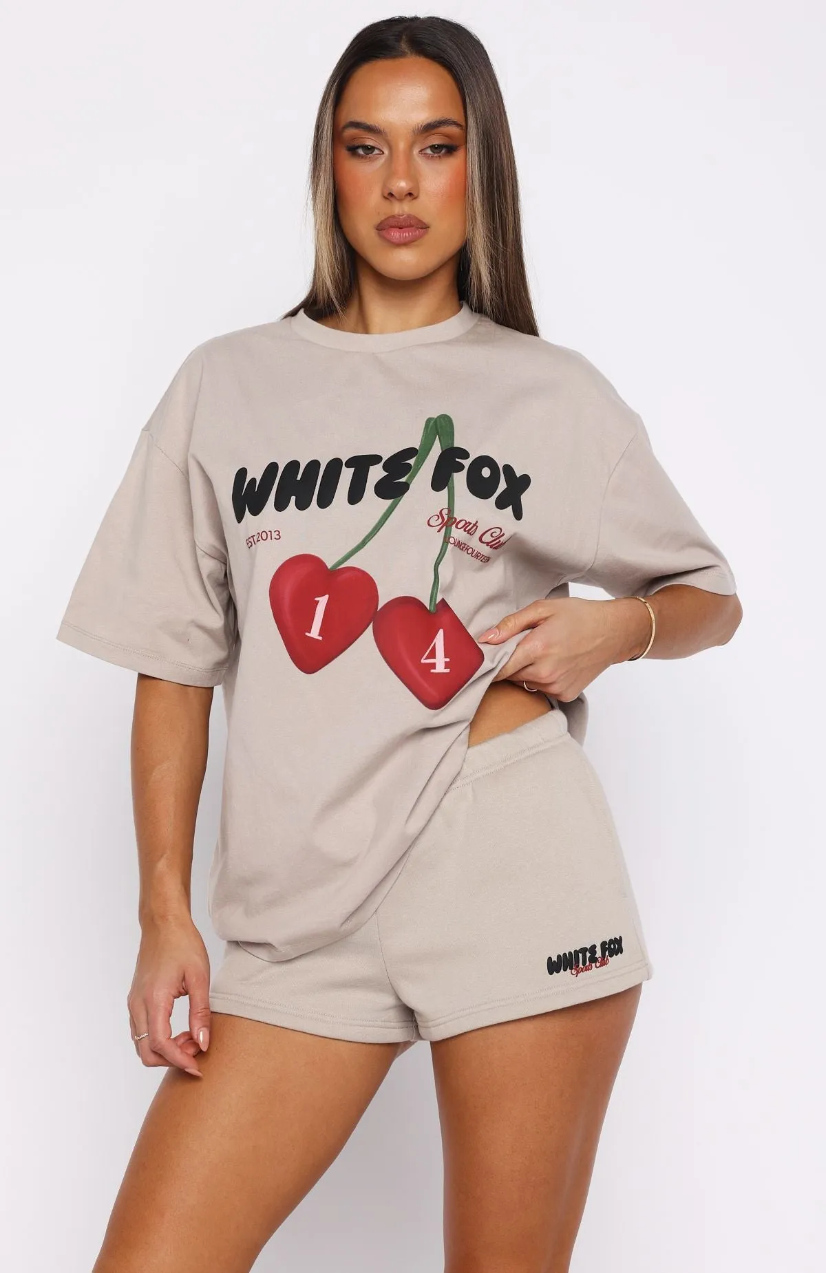 Club 14 Trinity Lounge Shorts Moon sold by White Fox Boutique product image thumbnail 2