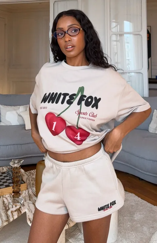 Club 14 Trinity Lounge Shorts Moon sold by White Fox Boutique