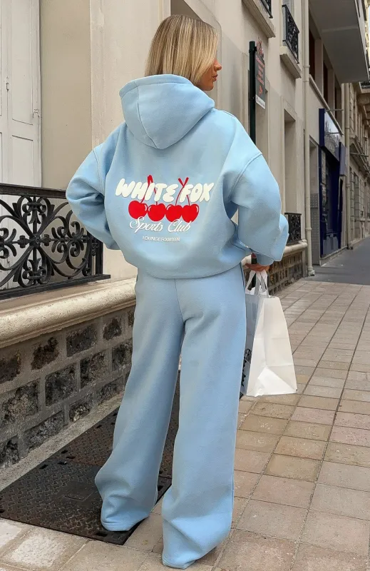 Club 14 Cassie Wide Leg Sweatpants Blue sold by White Fox Boutique