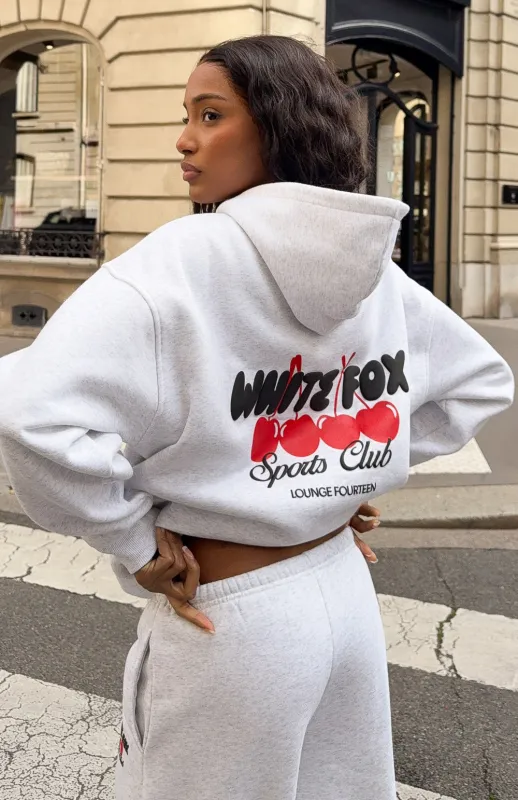 Club 14 Cassie Boxy Hoodie Grey Marle made by White Fox Boutique