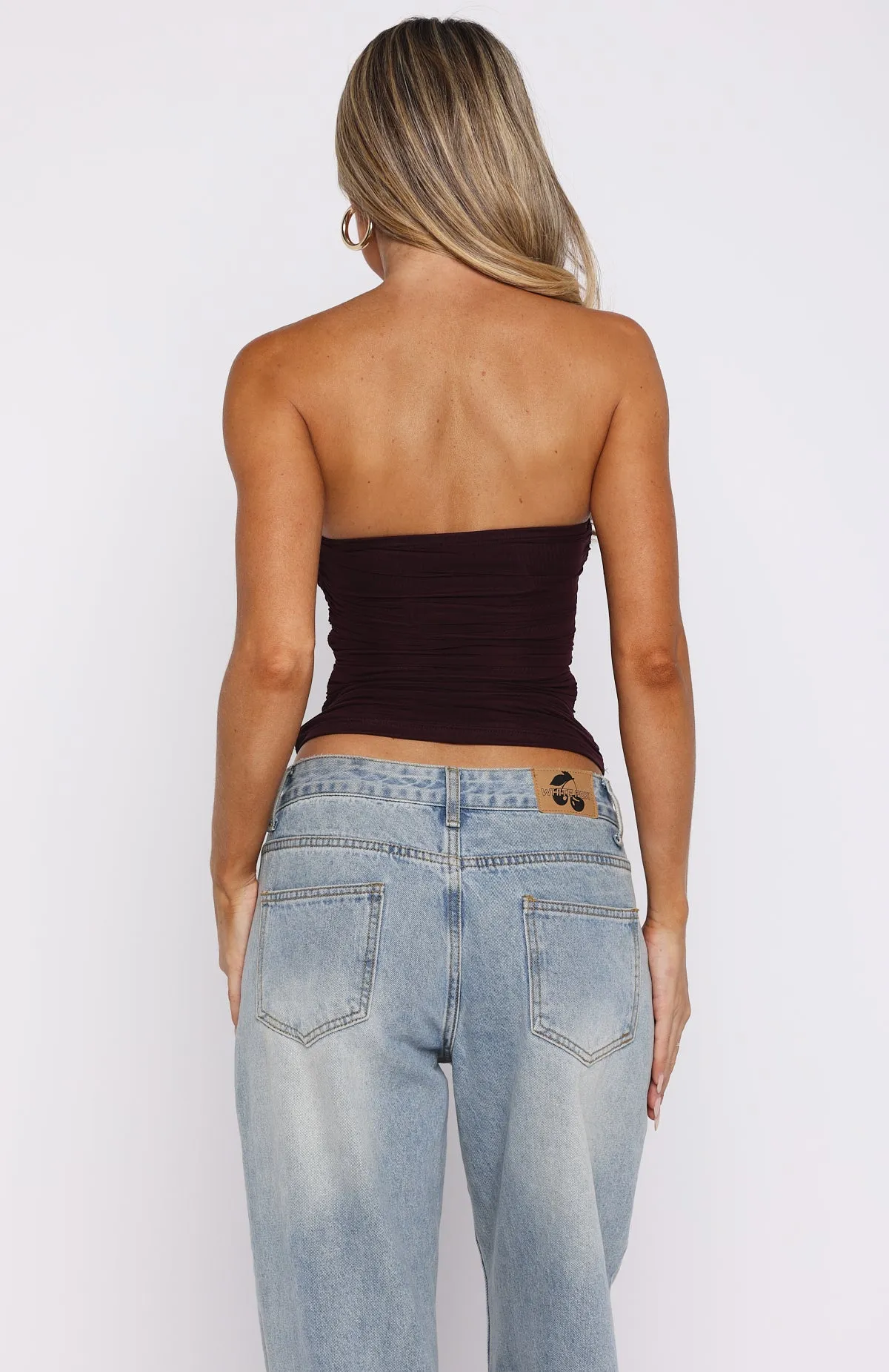 Taking What's Mine Strapless Top Plum sold by White Fox Boutique product image thumbnail 4