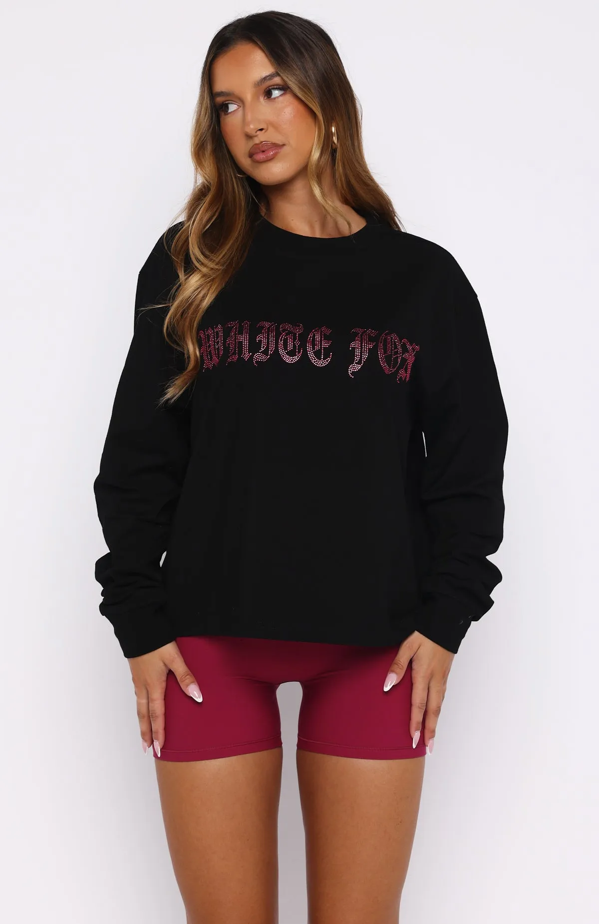 Lucky Ones Long Sleeve Tee Black sold by White Fox Boutique product image thumbnail 2