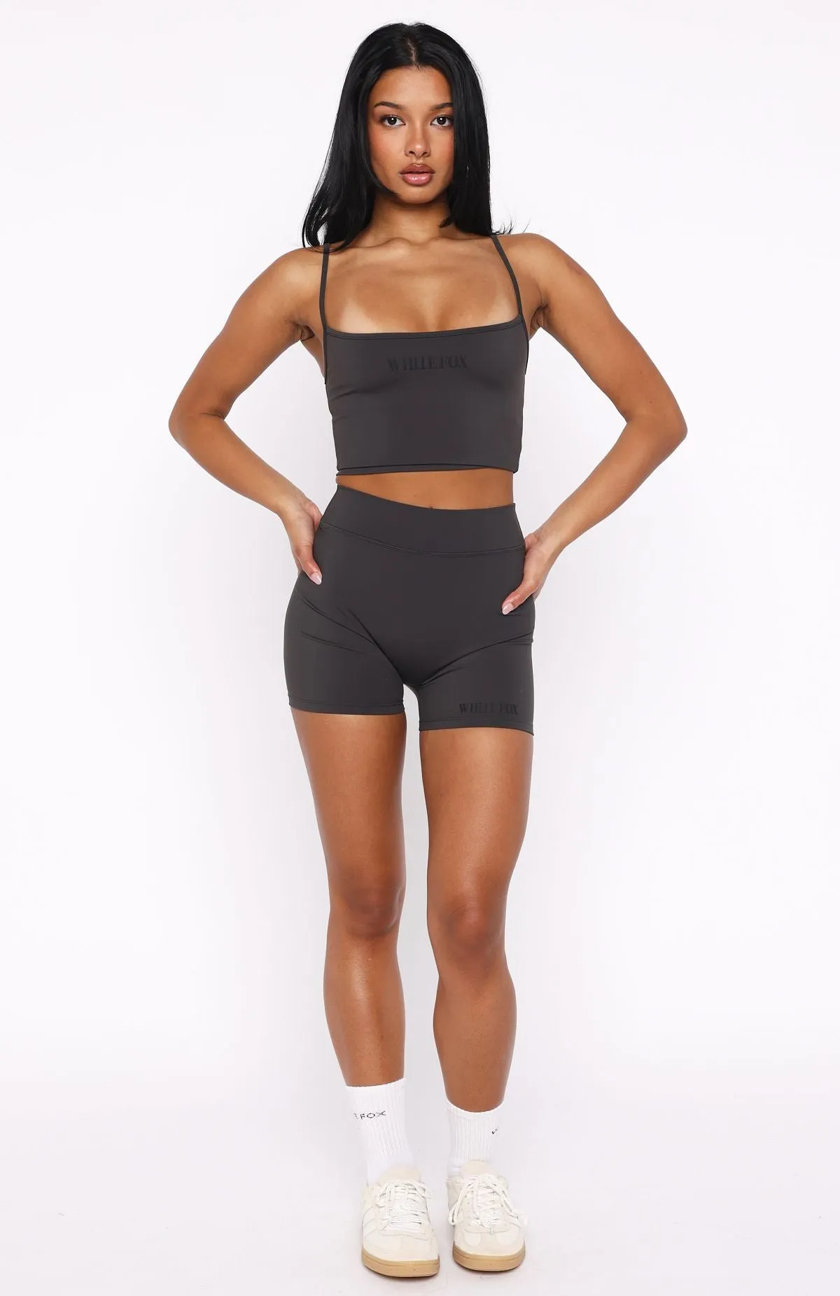 Maybe We Can Try Bike Shorts Charcoal sold by White Fox Boutique product image thumbnail 5