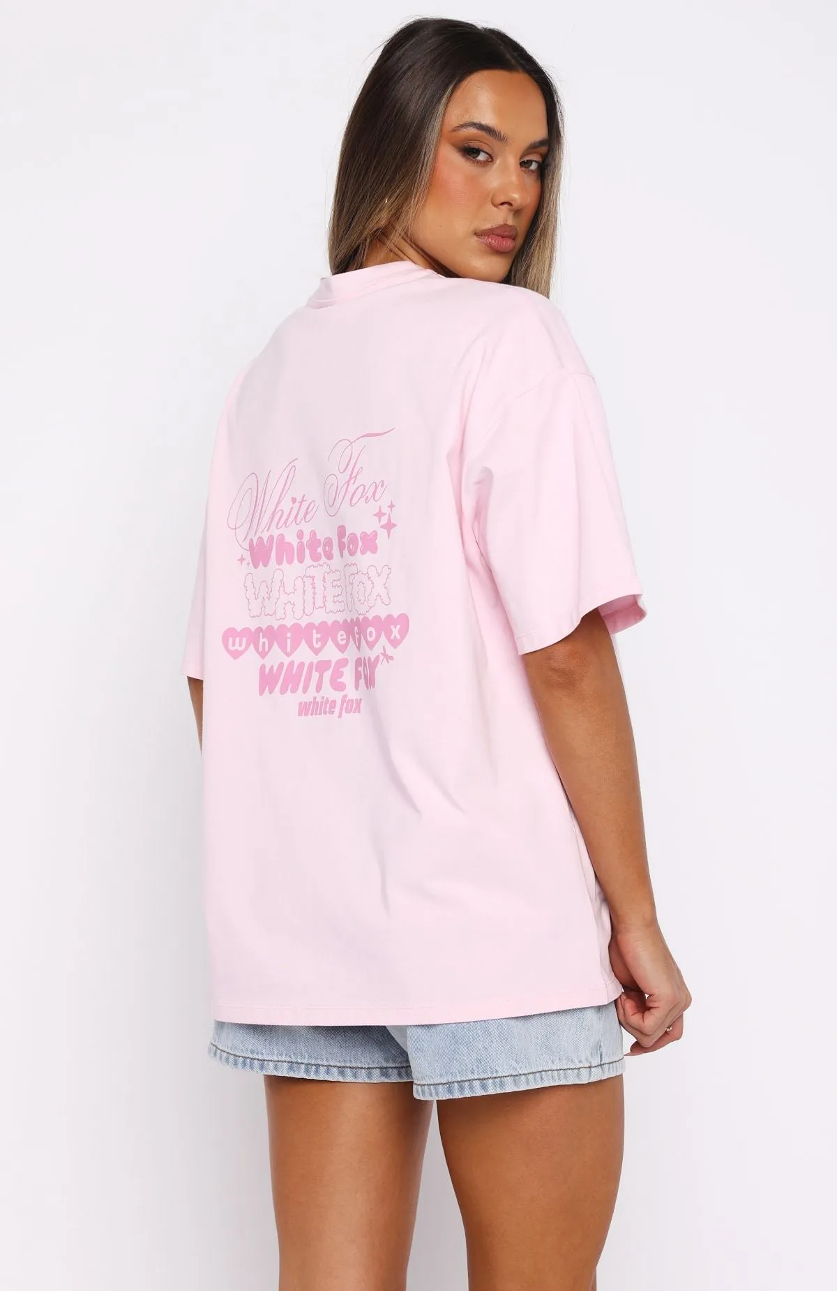 Pretty In Print Oversized Tee Pink sold by White Fox Boutique product image thumbnail 5