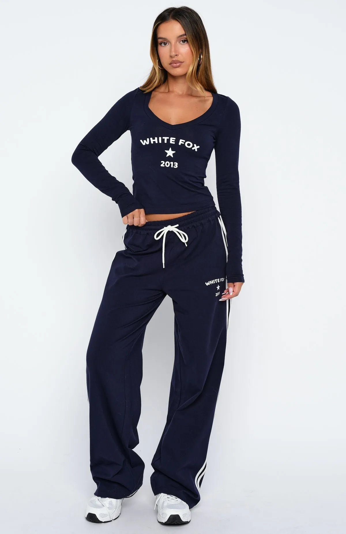 Found You Out Long Sleeve Top Navy sold by White Fox Boutique product image thumbnail 5