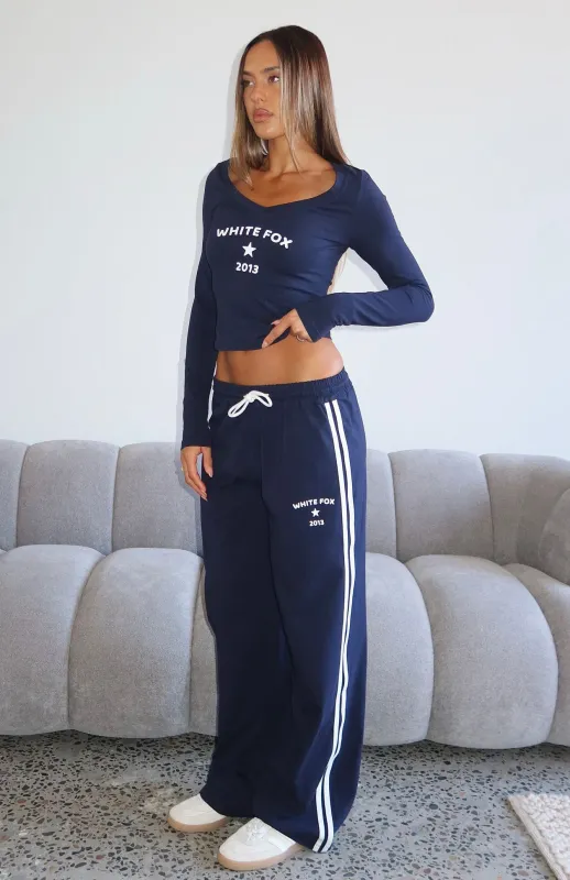 Found You Out Track Pants Navy sold by White Fox Boutique