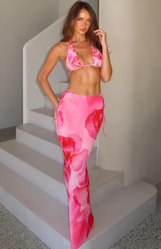 Luminous Maxi Skirt Sugar Rose sold by White Fox Boutique