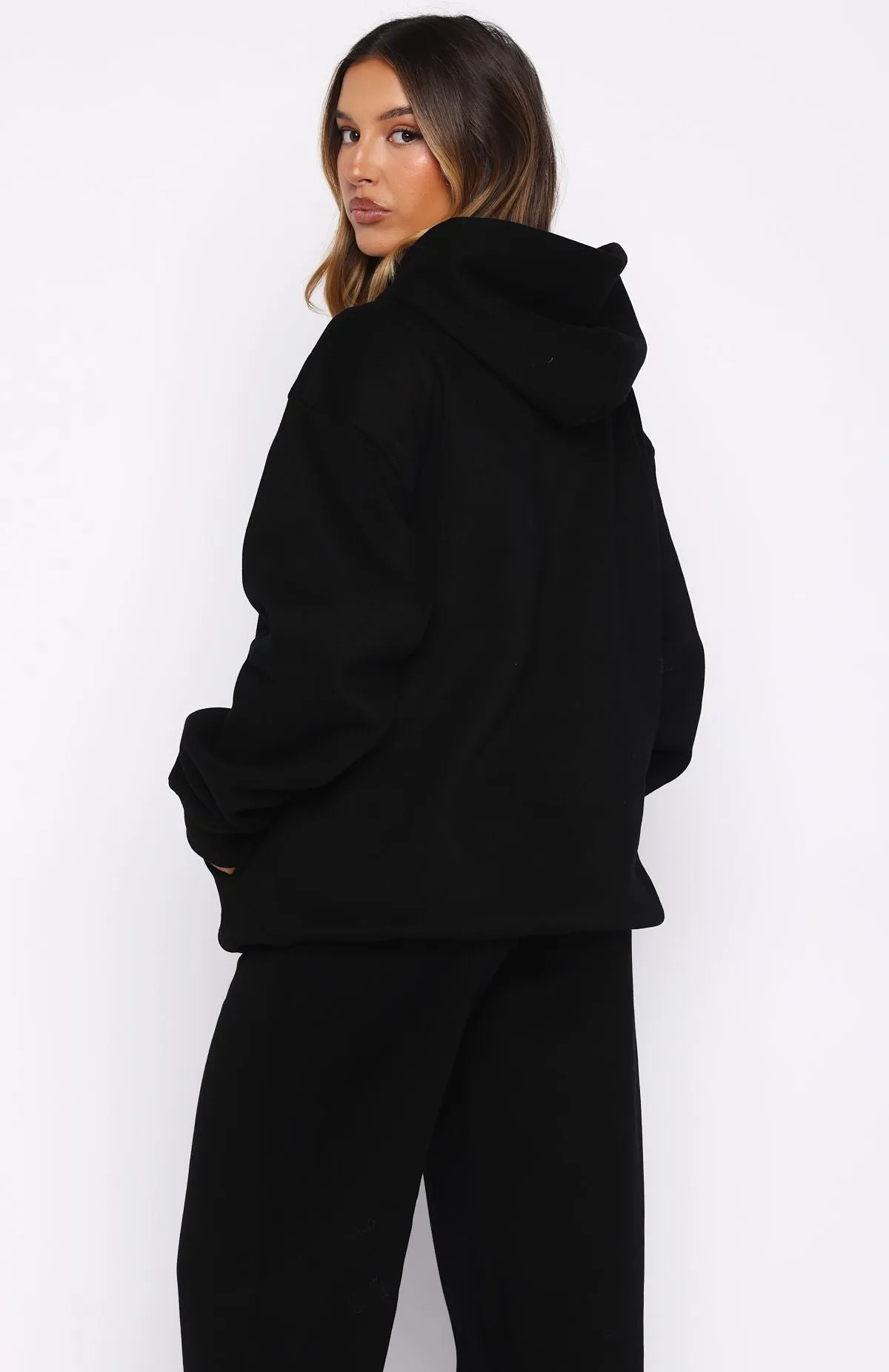 Ready To Go Oversized Hoodie Black sold by White Fox Boutique product image thumbnail 4