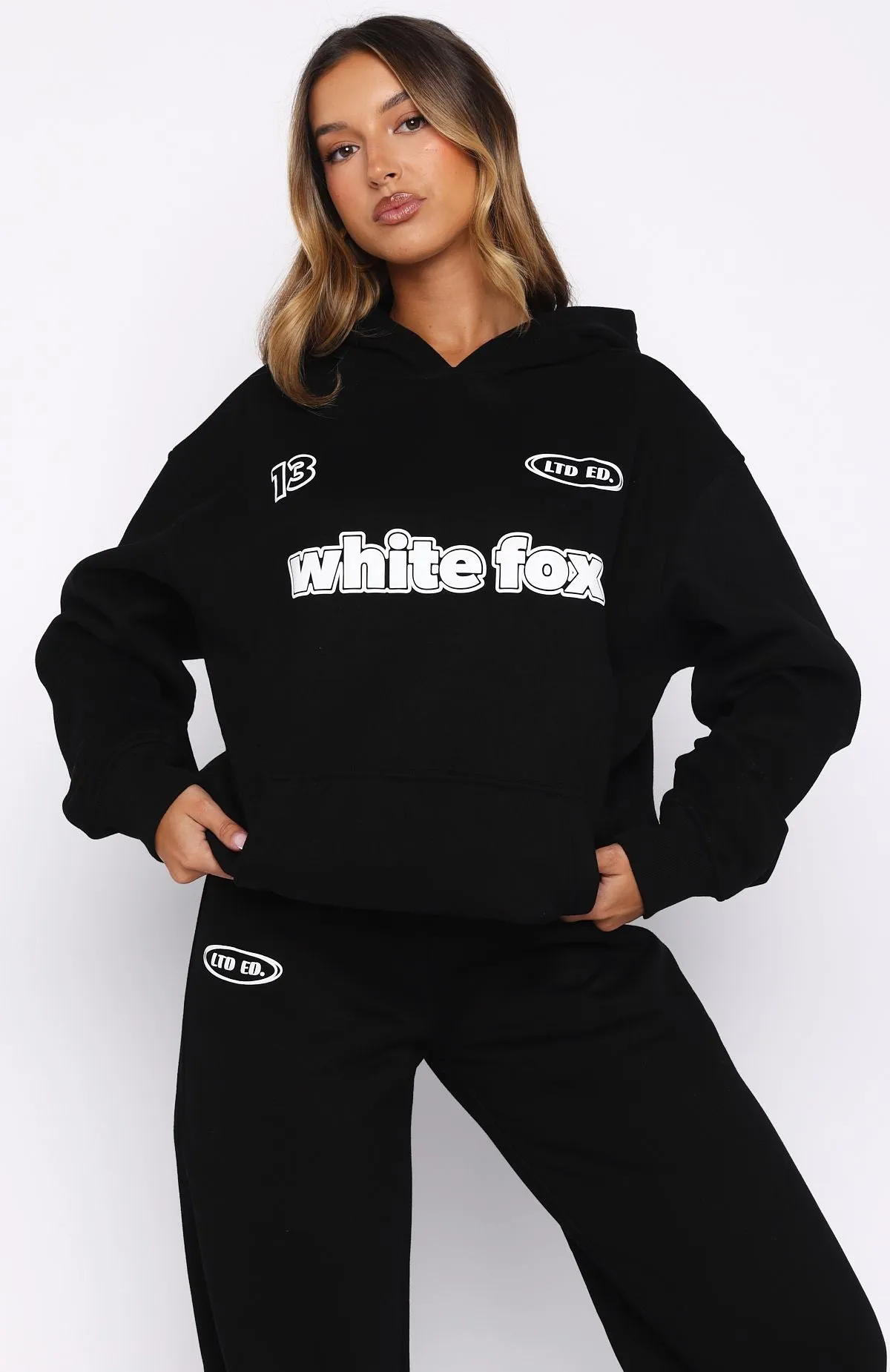 Ready To Go Oversized Hoodie Black sold by White Fox Boutique product image thumbnail 2