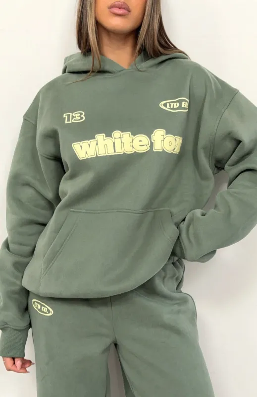 Ready To Go Oversized Hoodie Khaki sold by White Fox Boutique