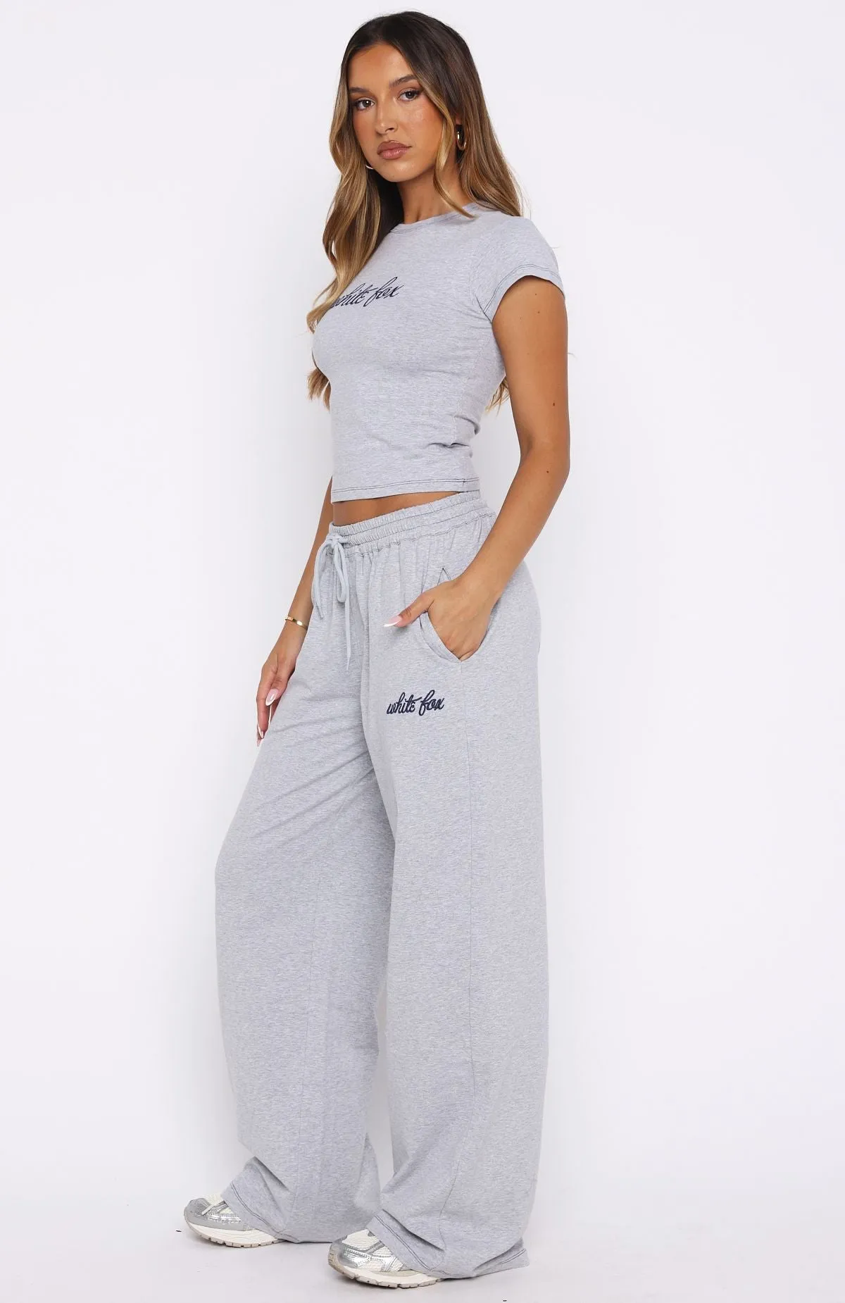 The Original Track Pants Grey Marle sold by White Fox Boutique product image thumbnail 3
