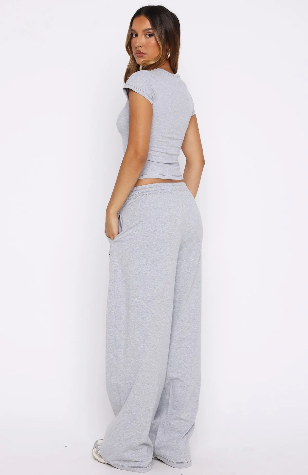 The Original Track Pants Grey Marle sold by White Fox Boutique product image thumbnail 4