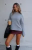 Winter's Chill Knit Sweater Grey sold by White Fox Boutique