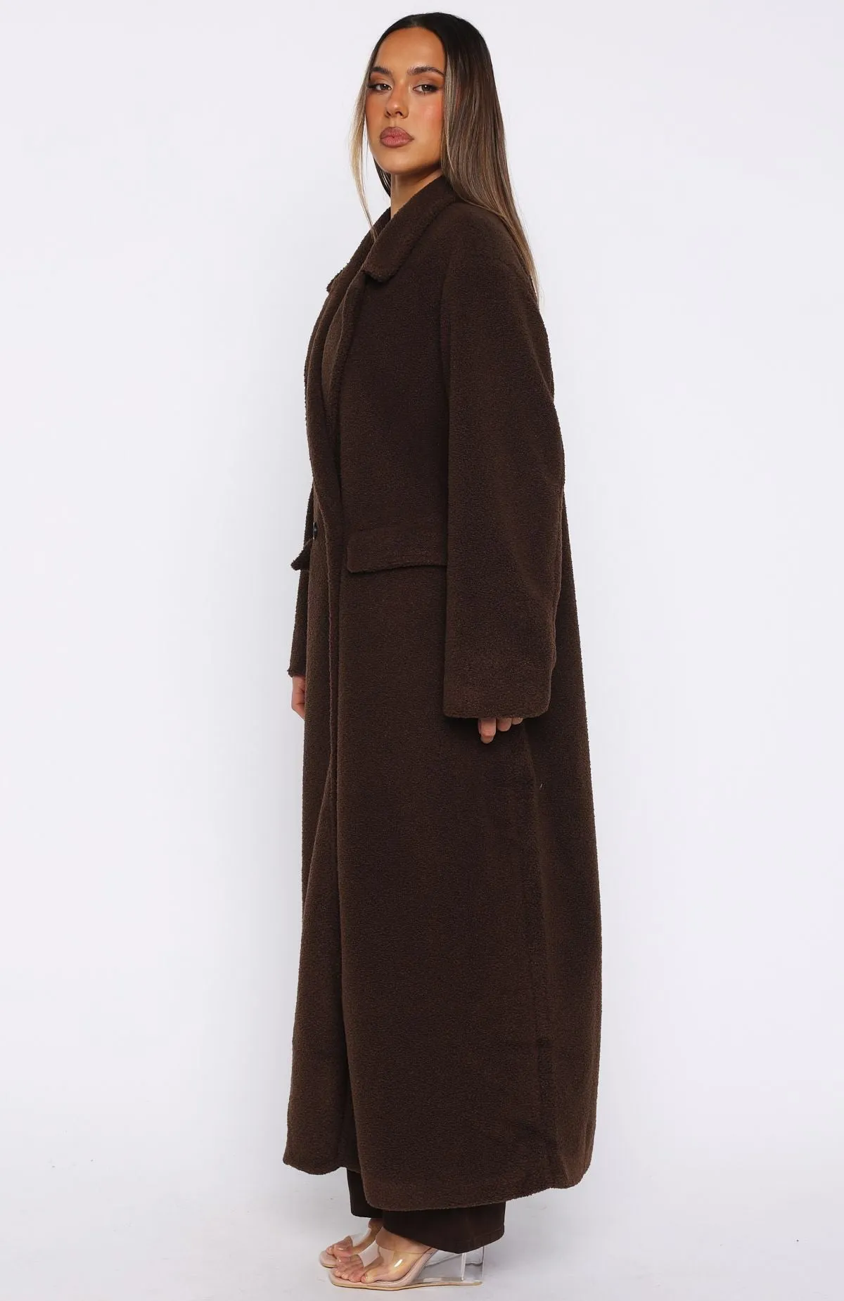 Got To Go Teddy Coat Coffee sold by White Fox Boutique product image thumbnail 3