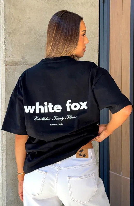 No Mercy Oversized Tee Black made by White Fox Boutique